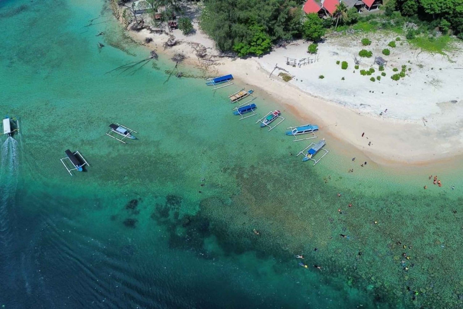 Excursão pelas ilhas Gili Nanggu, Sudak e Kedis e passeio de mergulho com snorkel