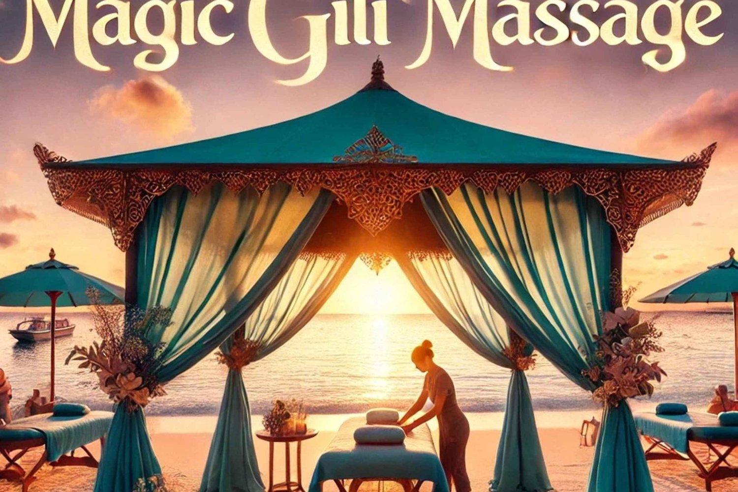 Gili Trawangan: Strandmassage med solnedgang og cocktail