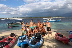 Gili trawangan Stand up paddle boarding och kajakpaddling