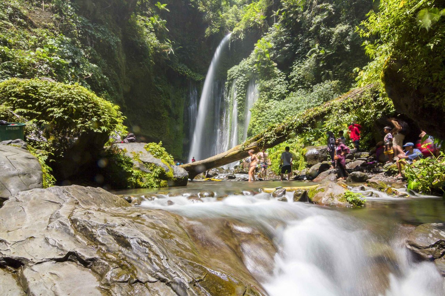 Lombok : cascades de Benang Kelambu et de Benang Stokel