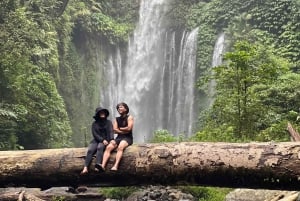 Lombok : visite privée de la cascade de Tiu Kelep, du marché local, des villages