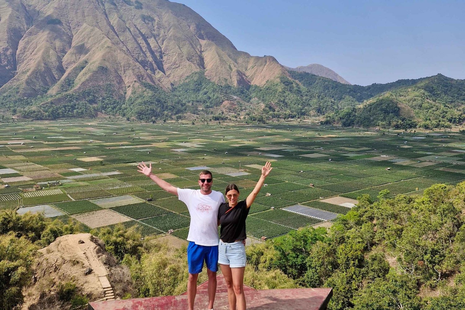 Lombok: kuljettajan ja oppaan kanssa