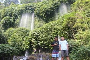 Lombok: Vandringstur på risterrass & vattenfallet Benang Kelambu