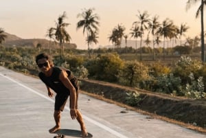 Lombok: Surf Skateboarding-lektion med utsikt över solnedgången