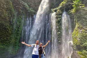 Lombok: Vandfald, Sasak Village, rismark og Selong Hill