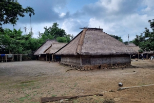 Lombok: Selong Hill: Vesiputoukset, Sasak-kylä, riisipelto ja Selong Hill.