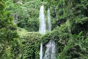 Посмотрите потрясающий вид на холм Селонг и водопад Тиу Келеп