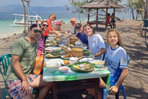 Snorklausta Gili Nanggulla, Tangkongilla, Sudakilla ja Kediksellä