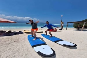 Gili Trawangan : Anfänger- oder Fortgeschrittenen-Surfunterricht