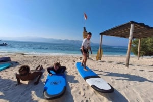 Gili Trawangan : Surfinglektioner för nybörjare eller medelålders