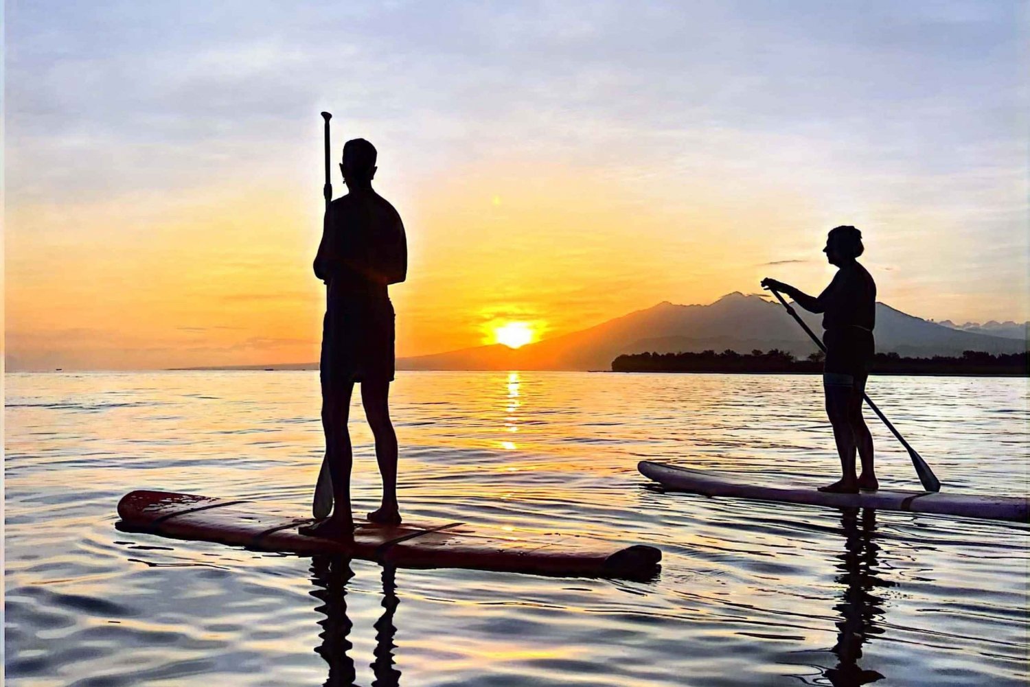 Nascer do sol, faz stand up paddle board e vê tartarugas