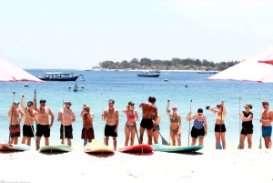 Lever de soleil, stand up paddle board et observation des tortues