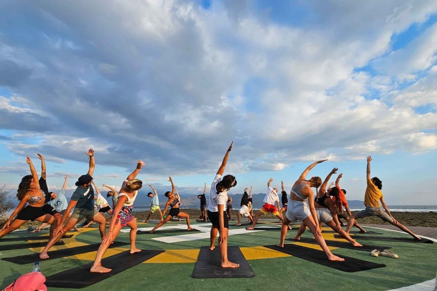 Gili Trawangan : Sup Yoga coucher et lever de soleil