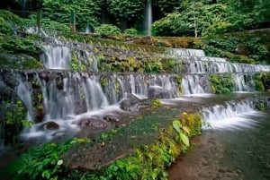 Chute d'eau Benang Kelabu et marche dans les rizières