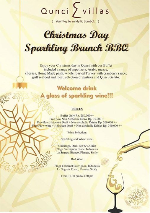 Christmas Day Sparkling Brunch BBQ at Qunci