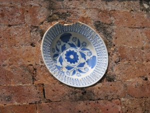 Ancient ceramic at Mayura Water Palace