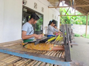 Girls Weaving