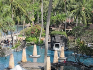 Swimming pool at Sheraton Hotel