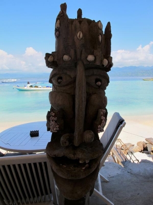 Wood carving at Scallywags