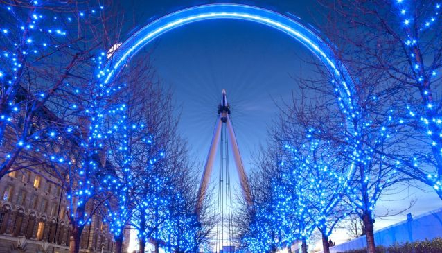 London Alight with Festive Glow