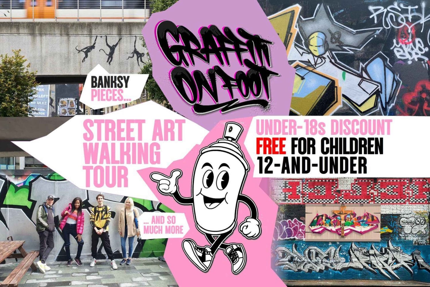 ПРОДВИНУТЫЙ ТУР ПО УЛИЧНОМУ ИСКУССТВУ ГРАФФИТИ / ШОРДИЧ / ВОСТОЧНЫЙ ЛОНДОН