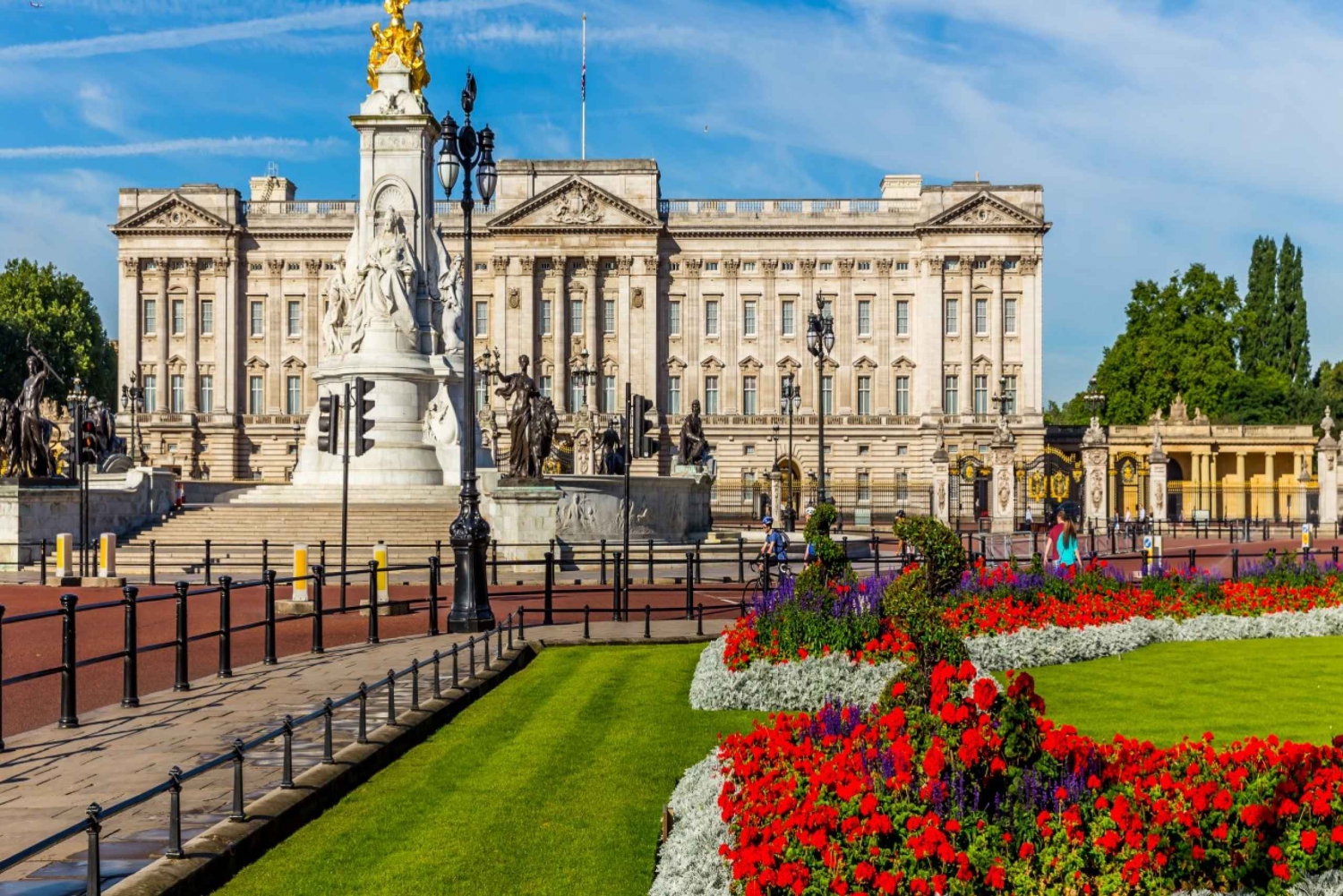 Privat omvisning i Buckingham Palace eksteriør og kongelig historie