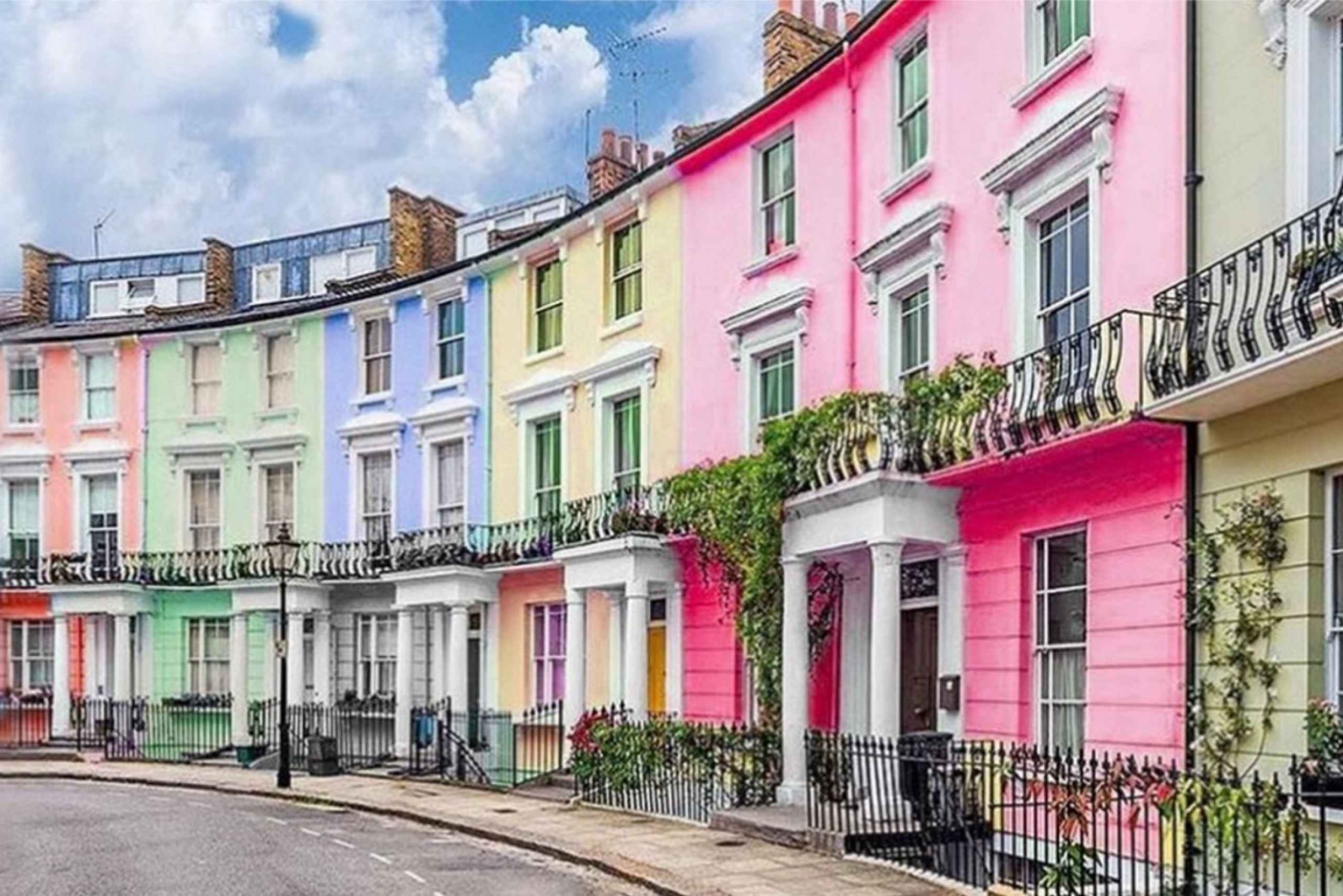 Farverig fototur i Notting Hill