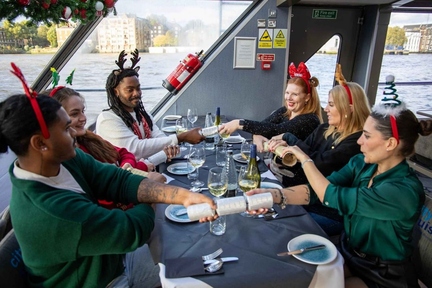 Festive London Christmas Day River Thames Lunch Cruise