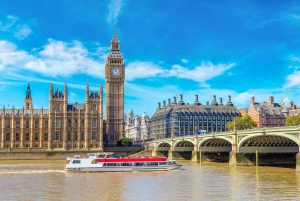 London: Heldags sightseeingtur med buss och flodkryssning
