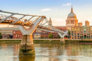 London: Heldags sightseeingtur med buss och flodkryssning