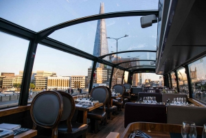 Гастрономический ужин из 6 блюд на роскошном лондонском автобусе