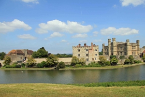 Leeds Castle, Canterbury, Dover, båttur i Greenwich og snack