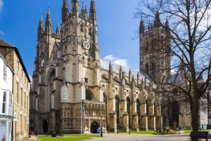 Leeds Castle, Canterbury, Dover, båttur i Greenwich og snack