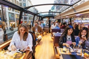 Lontoo: 6 ruokalajin ylellinen illallinen bussikierroksella