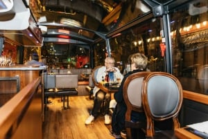 Londres : Dîner de luxe en bus avec 6 plats