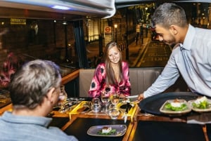 Londres : Dîner de luxe en bus avec 6 plats