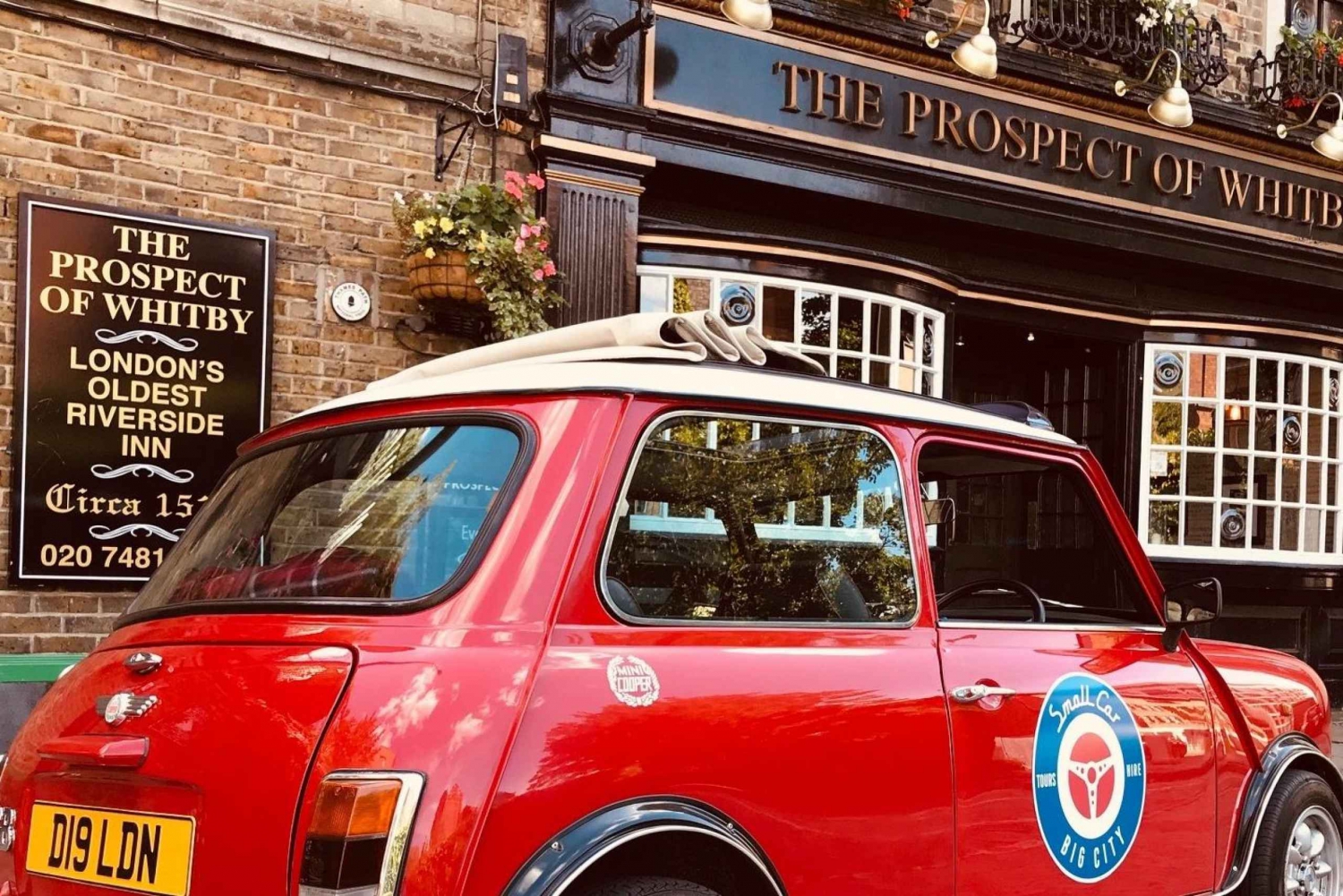 De beste stukjes van Londen in een klassieke Mini Cooper