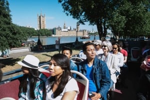 Londres : visite en bus à arrêts multiples à arrêts multiples et croisière fluviale