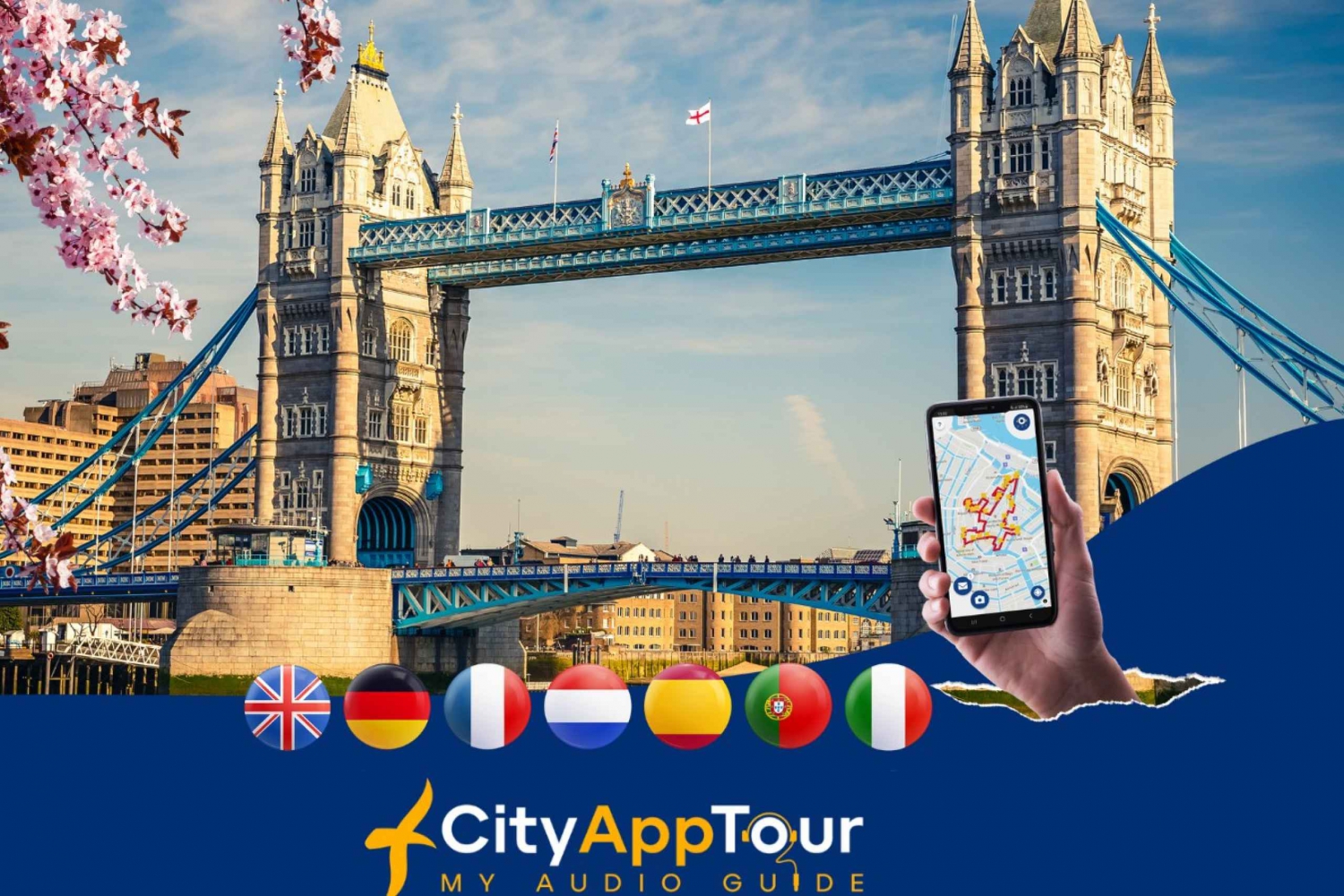 London centrum: Gåtur med audioguide på app