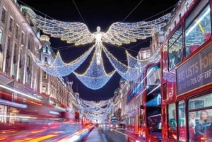 Londres: Tour nocturno en autobús de las luces de Navidad con guía en directo