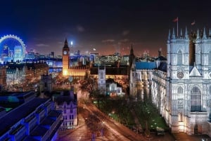 Londres: Tour nocturno en autobús de las luces de Navidad con guía en directo