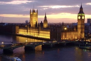 Londres: Tour nocturno en autobús de las luces de Navidad con guía en directo