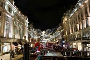 Londyn: wycieczka autobusowa z otwartym dachem po świątecznie oświetlonym mieście