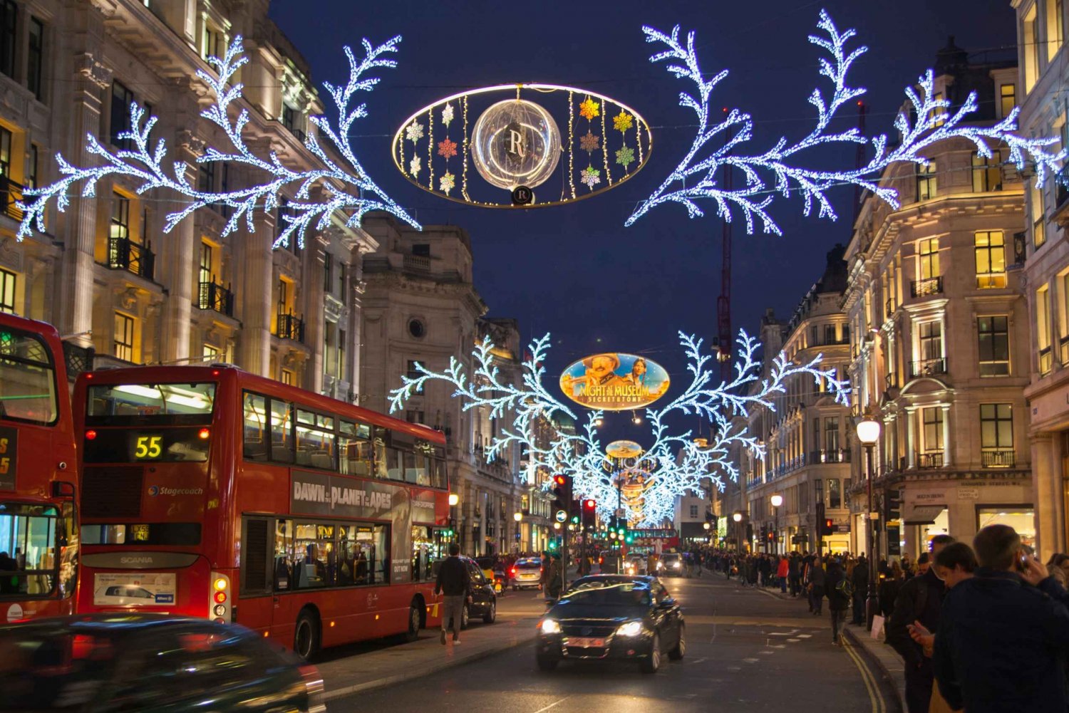 Londen: kerstlichtjes bustocht met open dak