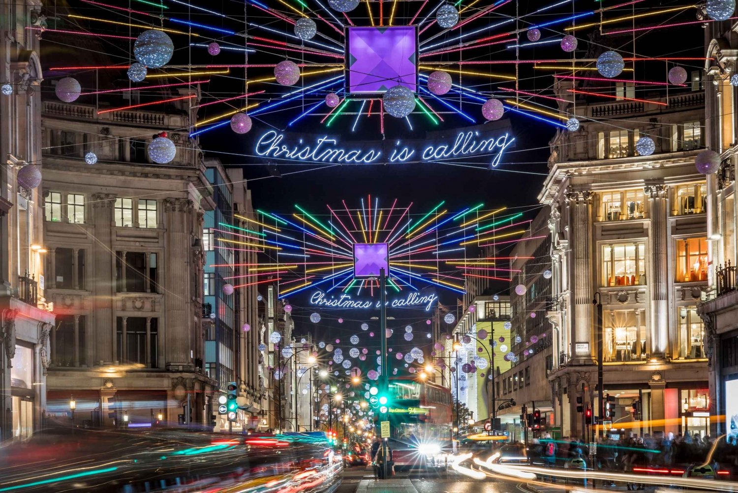 Londres : Visite privée en taxi des illuminations de Noël