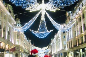 London: Privat tur med julbelysning med ikonisk London-taxi