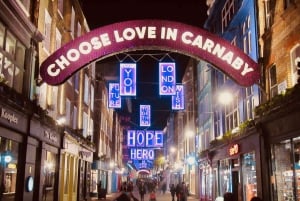 London: Privat tur med julbelysning med ikonisk London-taxi