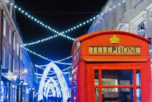 London: Privat tur med julbelysning med ikonisk London-taxi