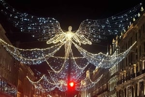 London: Privat tur med julbelysning med ikonisk London-taxi