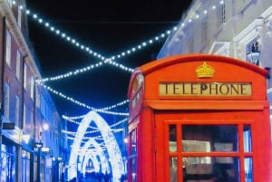 London: Privat tur med julbelysning med ikonisk London-taxi